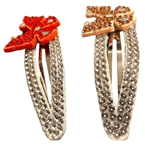Butterfly and sparkle crystals Hair Clip 2 Pcs - Picture 3 of 14